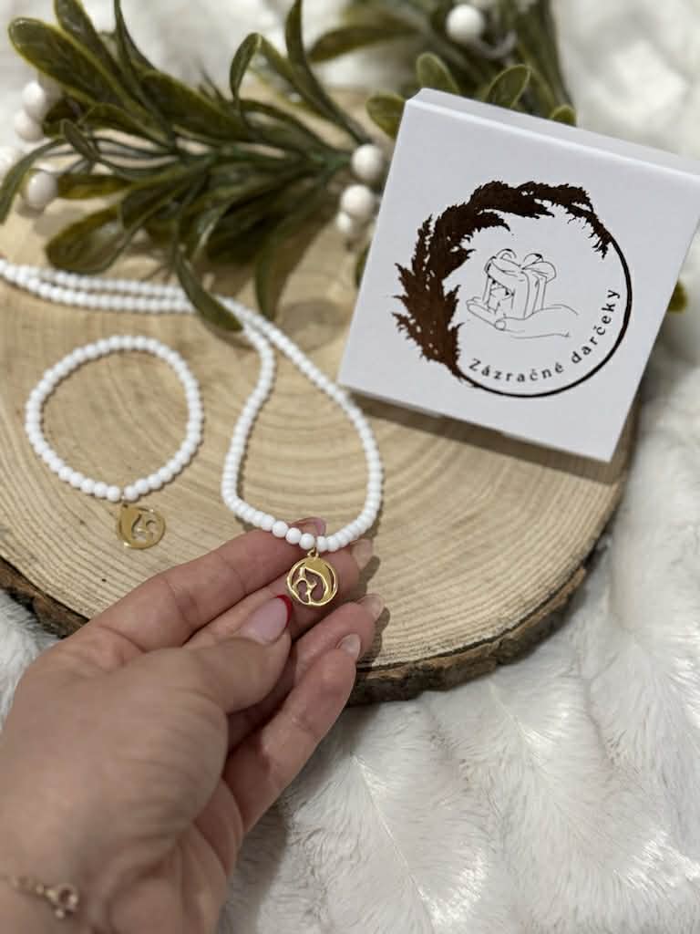 Mama a dieťa – Jadeit set