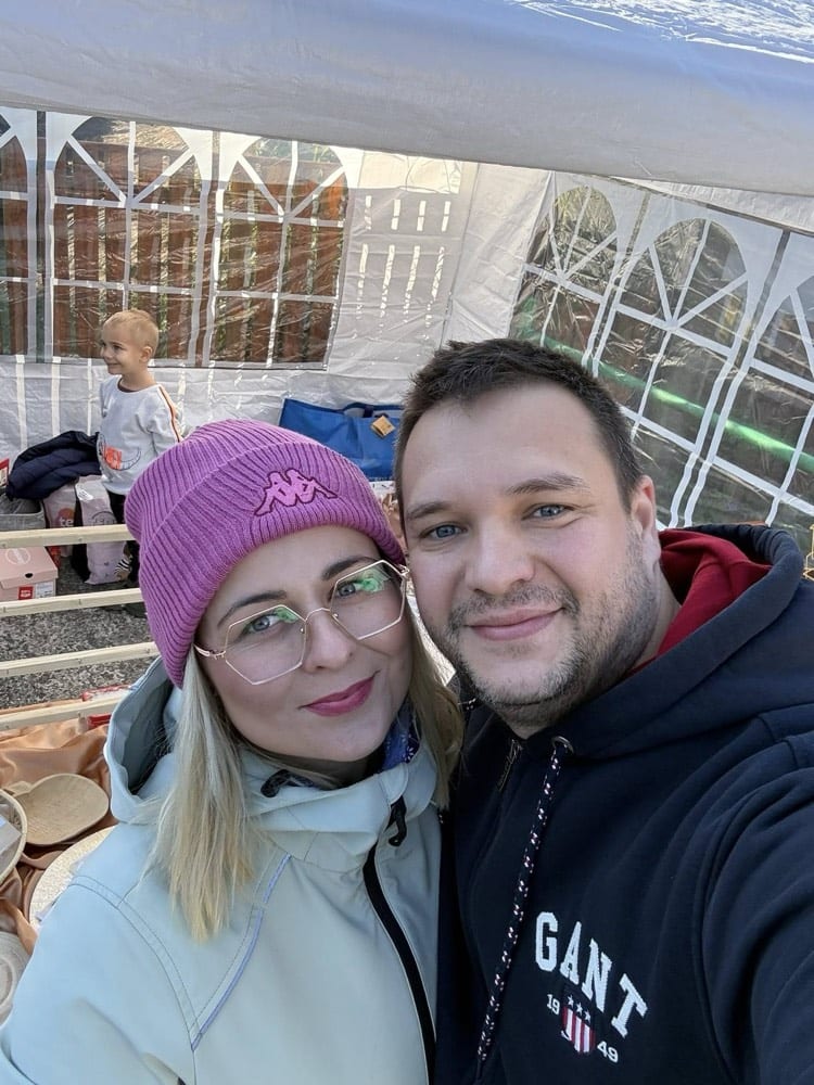 Dominika s manželom na trhoch v Trebichave